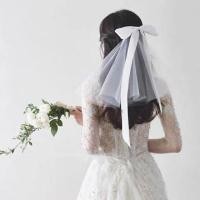 ราคา เวลริบบิ้นแบบเรียบ เวลเจ้าสาวพร้อมส่งจากไทย (4351903263)
