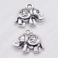 ราคา ร้านค้าโรงงานเครื่องประดับ DIY ขายดี เครื่องประดับ จี้รูปช้างโบราณ วัสดุอัลลอย สีเงิน (23673464969)