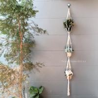 ราคา MACRAME มาคราเม่ สามชั้น เชือก ที่แขวนต้นไม้ แขวนกระถางต้นไม้ ประดับบ้าน (5789050613)