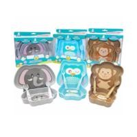 ราคา ชุดจานชาม พร้อมช้อนส้อม ลายgiggles (1634617885)