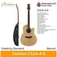 ราคา กีตาร์หลังเต่าไฟฟ้า Ovation Guitars Celebrity Standard CS24-4-G Natural (27663020317)