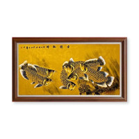 ราคา กรอบรูป ปลามงคล เงินทองไหลมาเทมา ขนาด 44x84cm (6753718411)
