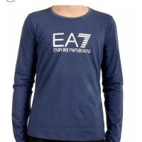 ราคา แท้ เสื้อยืดคอกลมแขนยาว ARMAN I EA7สีกรม sizeL XL อก44 เสื้อผ้าแบรนด์เนมผู้ชาย (40150018201)