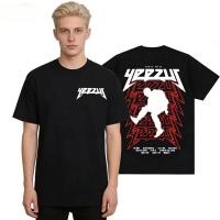 ราคา 2026 เสื้อยืดแร็ปเปอร์ Kanye West Yeezus Tour อัลบั้มสินค้า เสื้อผ้าผู้ชาย ฮิปฮอป ฮาราจูกุ เสื้อยืดยูนิเซ็กซ์ ผ้าฝ้ายสบา (50005801924)