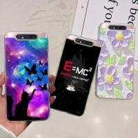 ราคา สําหรับ Samsung Galaxy A80/Samsung A90 4Gดอกไม้ผีเสื้อทาสีกรณีซิลิโคนอ่อนนุ่มTPU Bmber ShellสําหรับSamsungA80 80 SM-A805F/DSฝาครอบ (26250012683)