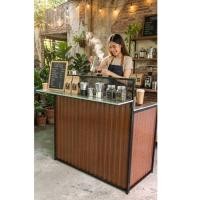ราคา เคาน์เตอร์บาร์ กาแฟ เครื่องดื่ม ต่างๆ เคาน์เตอร์บาร์ กาแฟ เครื่องดื่ม ต่างๆ **เมทัลชีท ลายไม้ **น้ำตาลลายไม้ 120 ซม.** (51303255973)