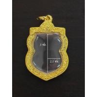 ราคา ตลับพระ ตลับทรงเสมาตัดทองยกซุ้ม งานตลับหุ้มทองคำแท้ (18944780652)