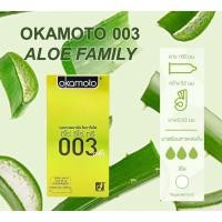 ราคา ใหม่!! กล่อง 10 ชิ้น Okamoto 0.03 Aloe ถุงยางอนามัย โอกาโมโต้ 0.03 อโล ขนาด 52 มม. (23100087033)