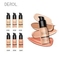 ราคา Derol 24 ชั่วโมง Foundation Full Cover Matte Liquid Foundation Oil Control แต่งหน้ากันน้ํา 30ML (27403222267)