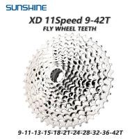 ราคา Sunshine จักรยานเสือภูเขา Freewheel XD 11 ความเร็ว 9-42T 439g Ultralight Cassette เงิน MTB จักรยาน Flywheel สําหรับ SRAM XD K7 (28862671292)