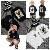 ราคา มีเก็บปลายทาง‼️เสื้อยืดเด็ก เสื้อคอกลม 1-12 ปี ลาย Bape พร้อมส่ง (20880297719)
