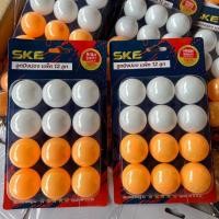 ราคา ลูกปิงปองในแผงเคลือบคละสี ราคายกโหล 12 แผง (1แผงมี12ลูก รวม144 ลูก) (25086238576)