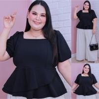 ราคา [ ส่งฟรี 199.- ] A492 เสื้อสาวอวบ เสื้อคอเหลี่ยมระบาย ชุดทำงานไซส์ใหญ่ เสื้อคนอ้วน แฟชั่นสาวอวบ ไซส์ใหญ่ พลัสไซส์ (21851118705)