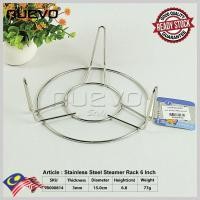 ราคา NUEVO 6 นิ้ว Rak Kukus Bulat Keluli Tahan Karat 2 ชิ้นชุดสแตนเลสรอบชั้นวางนึ่ง (47604032878)