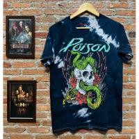 ราคา เสื้อยืดมือสอง ลายวงดนตรี Poison สีมัดย้อม ขนาดไซส์M (40463957554)