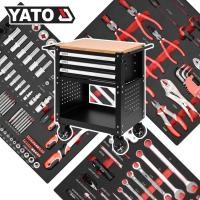 ราคา YATO YT-55280 ตู้เครื่องมือ 3 ลิ้นชัก + เครื่องมือ 162 ตัวชุด (3277536521)