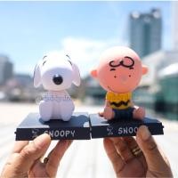 ราคา โมเดล Snoopy สนูปปี้ & Charlie Brown ท่านั่ง ส่ายหัว 4นิ้ว (1438375432)