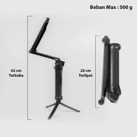 ราคา SLTNSTTR STUDIO ขาตั้งกล้องมินิกล้องแบบพกพา Monopod สําหรับ Action Cam 62 ซม. - VS77 (48001302367)