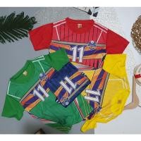 ราคา ชุดฟุตบอล เฟืองฟุตบอลเด็ก ถูกสุดๆ เนื้อผ้ายางยืดสุดเท่ สวย (29131001670)