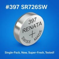 ราคา ถ่านนาฬิกา 397 / SR726SW รีนาต้า ถ่าน Swatch Group ถ่านกระดุม 0% mecury Watches Battery 1.55V (29042930633)