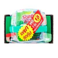 ราคา Scotch brite สก๊อตช์ ไบรต์ scrubber black pro ที่ขัด สีดำ พร้อมด้ามจับ แถม ฟองน้ำ 1 ชิ้น ทำความสะอาด จับถนัดมือ (42173339684)