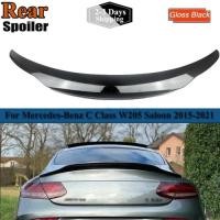 ราคา Car Trunk Spoiler Wing For Mercedes For Benz W205 C205 Coupe C200 C300 C63 AMG 4DR PSM Style 2015+ (55605628307)