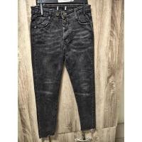 ราคา กางเกงยีนต์ขาเดฟสีดำมือสองสภาพดีเอวขนาด25-26ยาว33-34นิ้ว (57051619007)