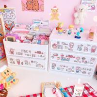 ราคา กล่องลิ้นชักจัดระเบียบ ชั้นวางของ ลิ้นชักเครื่องสำอางค์ กล่องใส่เครื่องเขียน ปากกา แถมฟรีสติ๊กเกอร์(แบบสุ่ม) (26128020720)