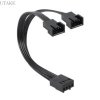 ราคา TAKE เมนบอร์ดพัดลม Splitter Cable 4Pin PWM รองรับพัดลมสองสั้น 10 ซม. 3 94in (40651885674)