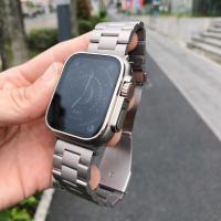 ราคา สายนาฬิกาข้อมือสเตนเลส โลหะ สําหรับ Watch Band 44 มม. 41 มม. 38 มม. 42 มม. Correas 40 มม. 45 มม. iWatch Ultra 49 มม. 9 8 7 6 5 4 3 SE (22185566639)