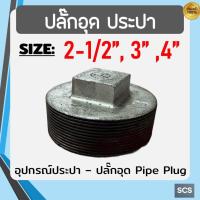 ราคา ปลั๊กอุด เหล็ก เกลียวนอก ขนาด 2.1/2" - 4" ปลั๊กอุดประปา หัวอุดเกลียวนอก เหล็กชุบกัลวาไนซ์ อุปกรณ์ประปา Pipe Plug Galvani (49003404744)