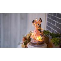 ราคา ของขวัญวันแต่งงาน โมเดลตุ๊กตาดินปั้น พร้อมกล่องดนตรีและไฟตกแต่ง (7774181893)