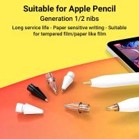 ราคา การเปลี่ยน Nib แบบนุ่มบาง For Apple Pencil 1 2 สําหรับ iPad Pro ดินสอ 1/2 2nd 3th Stylus Nib สำหรับการเขียนและการวาดรูป (41061745553)