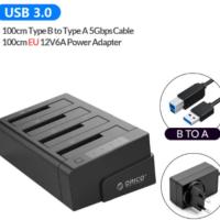 ราคา ORICO 4 Hard Drive ORICO 4 Hard Drive Docking Station แบบออฟไลน์ Clone SATA USB 3.0 HDD ORICO Clone SATA USB 3.0 HDDPlug (41571882663)