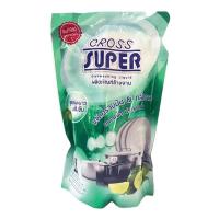 ราคา cross super dish wash น้ำยาล้างจานกลิ่นมะนาว ถุงเติม fl 550ml. (26357727341)