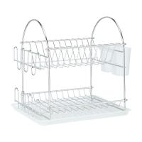 ราคา INDEX LIVING MALL ที่คว่ำจาน 2 ชั้น รุ่นแฮร์รี่ - สีเงิน/ขาว (24757941734)