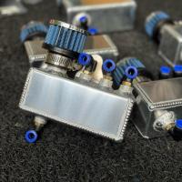 ราคา ถังดักไอ มีรูคืนน้ำมัน ใส่ได้ทุกรุ่น ทรงเหลี่ยม #ถังดักไอน้ำมันเครื่อง กรองคละสี ราคาต่อ 1ตัว (42012391589)