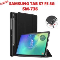 ราคา Samsung Galaxy TAB S7 FE 5G SM-736 Flip Book Cover เคสหนัง (40317167593)
