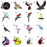 ราคา [ ตัวรีดนก นก สีสวย ] นกแก้ว นกอินทรี Bird Patch ตัวรีดติดเสื้อ wop ตัวรีดสัตว์ ตัวรีด งานปัก ลาย สัตว์ อาร์ม ฟลามิงโก้ (4026839817)