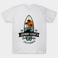 ราคา เสื้อยืด Vintage JOHNNY UTAH'S SURF SHOP POINT BREAK 1991 T-Shirt แท้ Cotton 100% (42218580035)