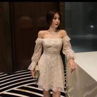 ราคา เดรสสีครีม งานอลังมาก ปักมุกช่วงหน้าอก งานป้าย jariya (3108379147)