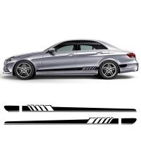 ราคา Edition 1 Racing Stripe รถประตูด้านข้างสติกเกอร์รูปลอกสําหรับ Mercedes Benz C Class W205 C63 AMG C43 C300 C250 C200 C220 C180 (55304603146)