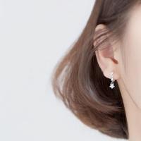 ราคา ต่างหูห่วง รูปดาว งานเงินแท้ทั้งตัวเรือน 925 (3831083369)