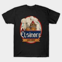 ราคา เสื้อยืด Vintage RETRO ELSINORE BEER T-Shirt แท้ Cotton 100% oversize ใส่สบายๆ เสื้อกีฬา สีขาว (43715506051)