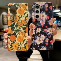 ราคา ฝรั่งเศส ดอกไม้วินเทจ พับ ซองโทรศัพท์ Samsung Galaxy Z Fold 6 ZFold 5 zFold 4 3 Case เคสโทรศัพท์ใหม่ สไตล์ผู้หญิง PC ป้องกันการตก เคสมือถือซัมซุง (26906897478)