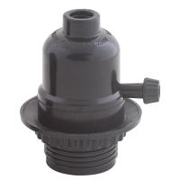 ราคา ขั้วหลอด เอดิสัน E27 เบคไลต์ สวิทช์หมุน พร้อมแหวนล๊อคโป๊ะ (12407917955)