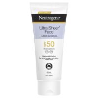 ราคา ครีมกันแดด Neutrogena Ultra Sheer Face Lotion SPF 50 (24722013143)