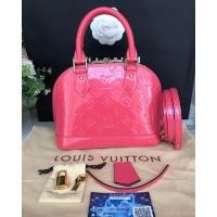 ราคา LV Alma BB Vernis สี Rose Litchi DC14 (1186613897)
