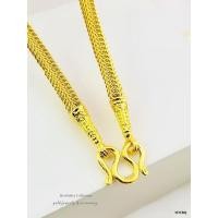 ราคา สร้อยคอลายสรวิช(ลายแปดเสา)ิหุ้มทองคำแท้หนาพ (24878135667)