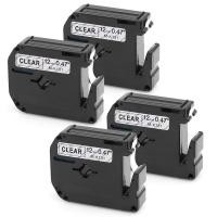 ราคา 4 PCS/Lot MK131 M-K131 Black on Clear Label Compatible for Brother P-touch printer M Tapes PT100 PT65 PT85 12mm x 8m (16150421181)